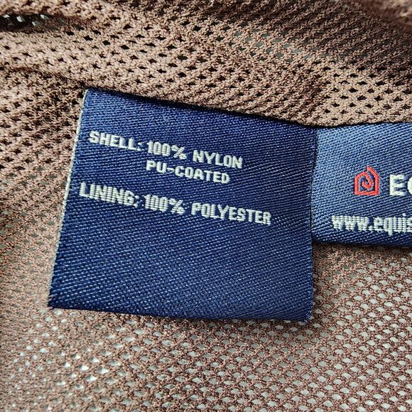 EOUS Jacket Womens S Blue Brown Equestrian Riding Horses Waterproof Full Zip - Picture 11 of 16